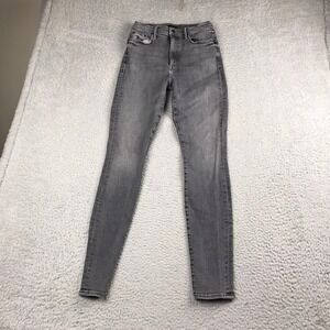 Mother‎ Super Swooner Women 28 (26x31) Open Late Gray High Rise Skinny Jeans